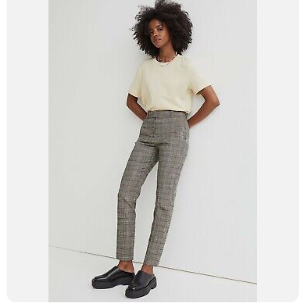 Women's Gray Plaid Pants